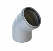 Отвод с раструбом 30° серый 