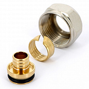 Соединитель обжим евроконус UNI-FITT 16(2.0)х1/2"ЕК для PEX / PERT 