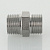 Ниппель Valtec 1/2' из нержавеющей стали 